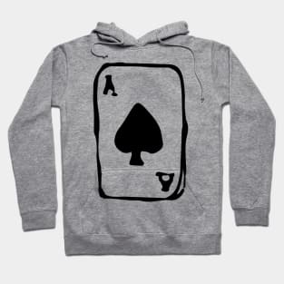 Ace of Spades Doodle Black Hoodie